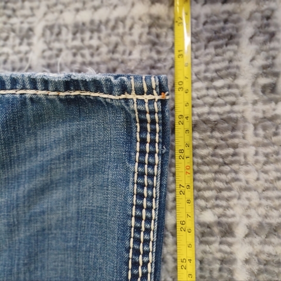 Rock Revival Men's Jeans Antonio Boot Cut Style American Classic Distressed - Picture 9 of 12